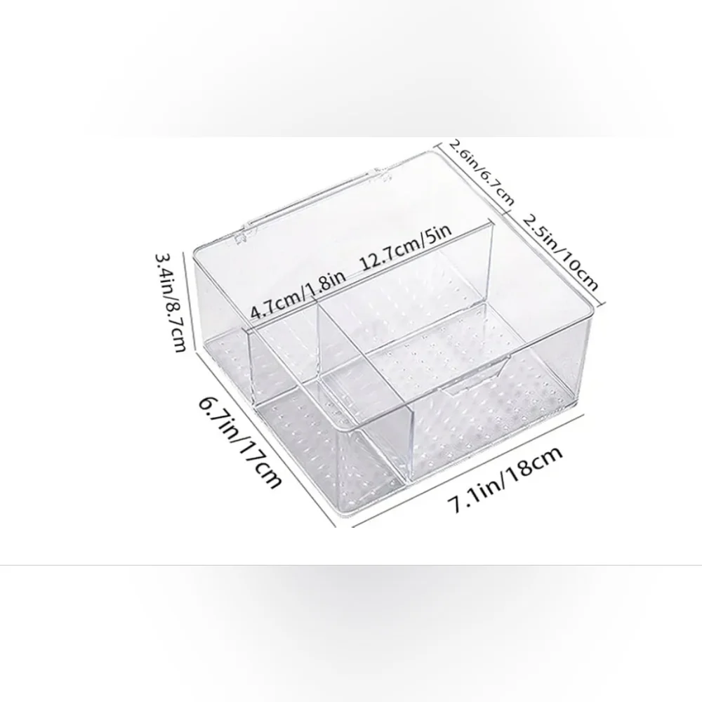 Clear Acrylic Storage Organizer Bin